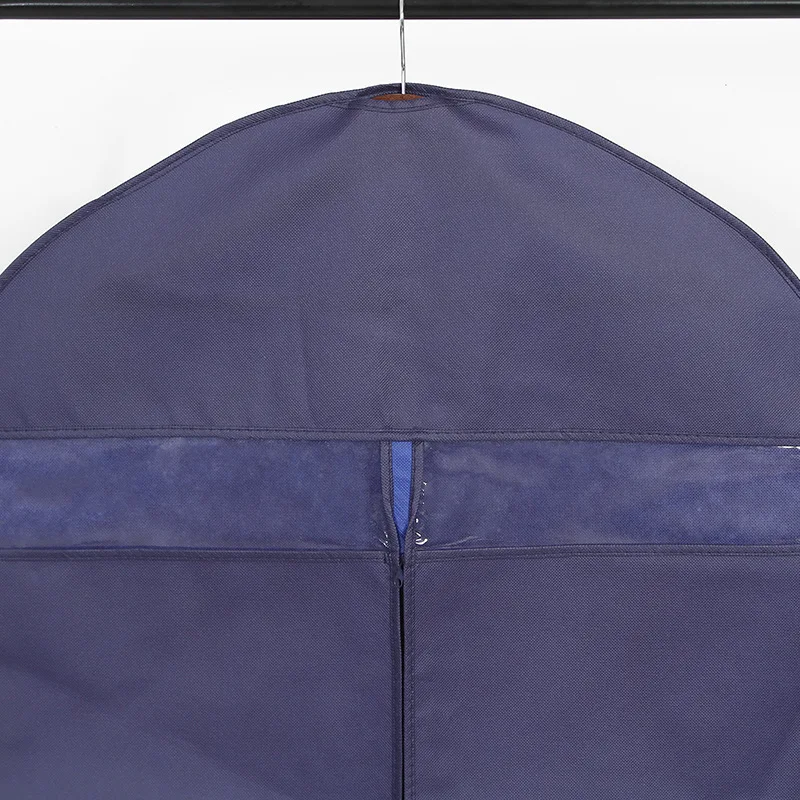Wholesale Custom Logo Lightweight Foldable Suit Bag Eco-friendly Non-woven Garment Cover Bag with Handles and Zipper