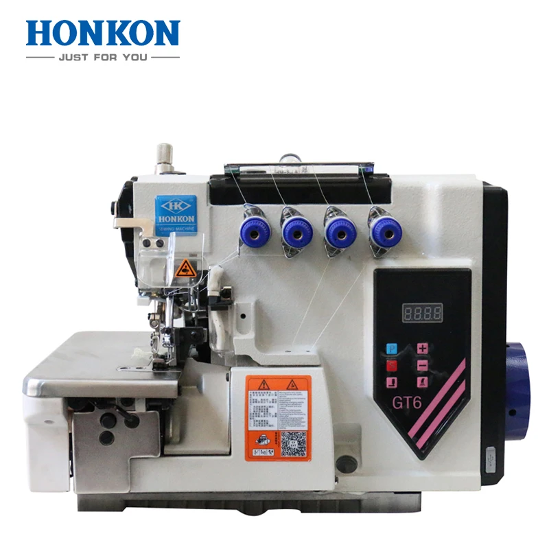 Механическая высокоскоростная швейная машина оверлок HK GT6 2020 с прямым приводом макс. толщина 5 мм
