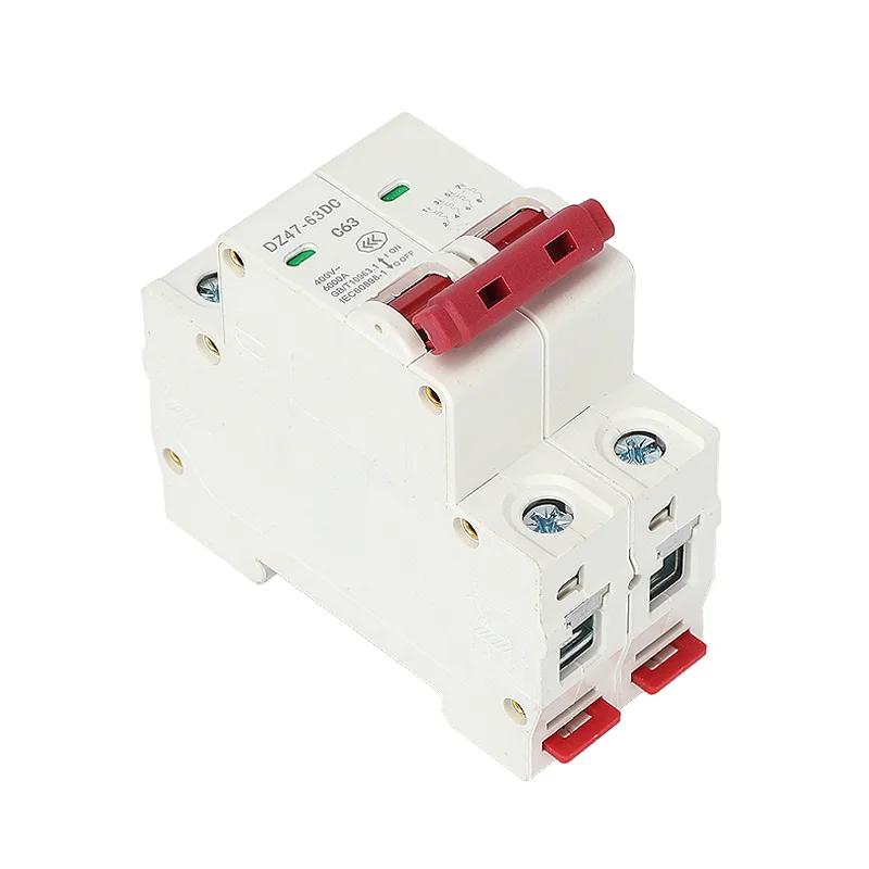 DZ47-63 DC MCB mini miniature circuit breakers 1 2 3 4 pole 1amp 2amp 3amp 4amp 6amp 10amp 16amp 20amp 32amp 40amp 50amp 63amp