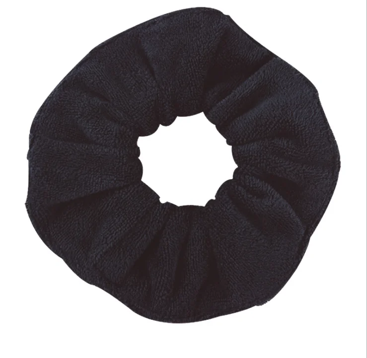 Популярные женские резинки из микрофибры на заказ, модные мягкие резинки большого размера, красочные резинки для волос для спа-девушек