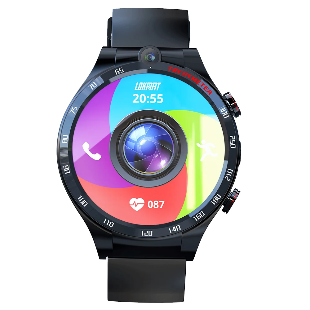 2022 Newest APPLLP 4 Dual Camera Sports GPS Health Gaming Sim Card Built 4G Calling  Smart Watch Phones