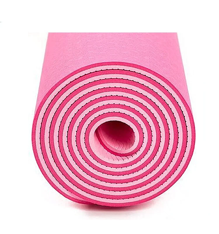 High quality anti slip gymnastics equipment friendly TPE yoga mat pu rubber custom logo travel kids yoga mat  black under 25$