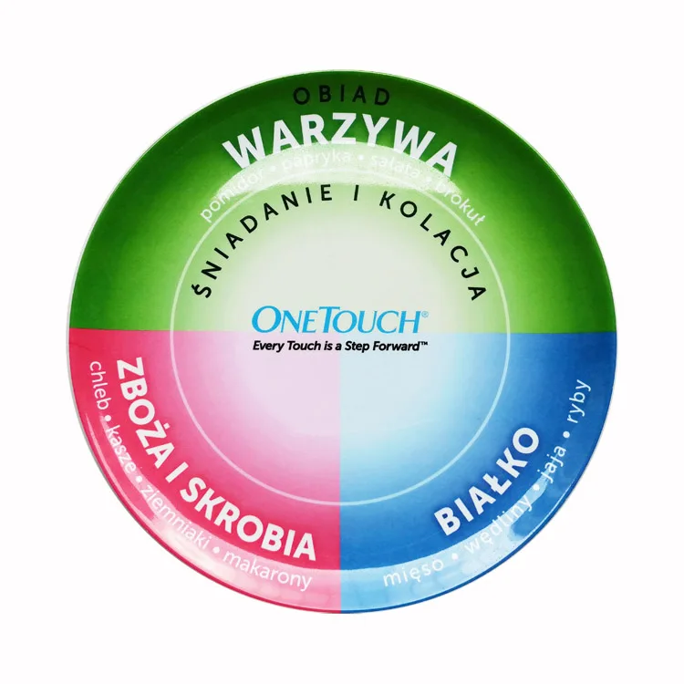 10 inch break resistant round melamine dinner plate with customized print