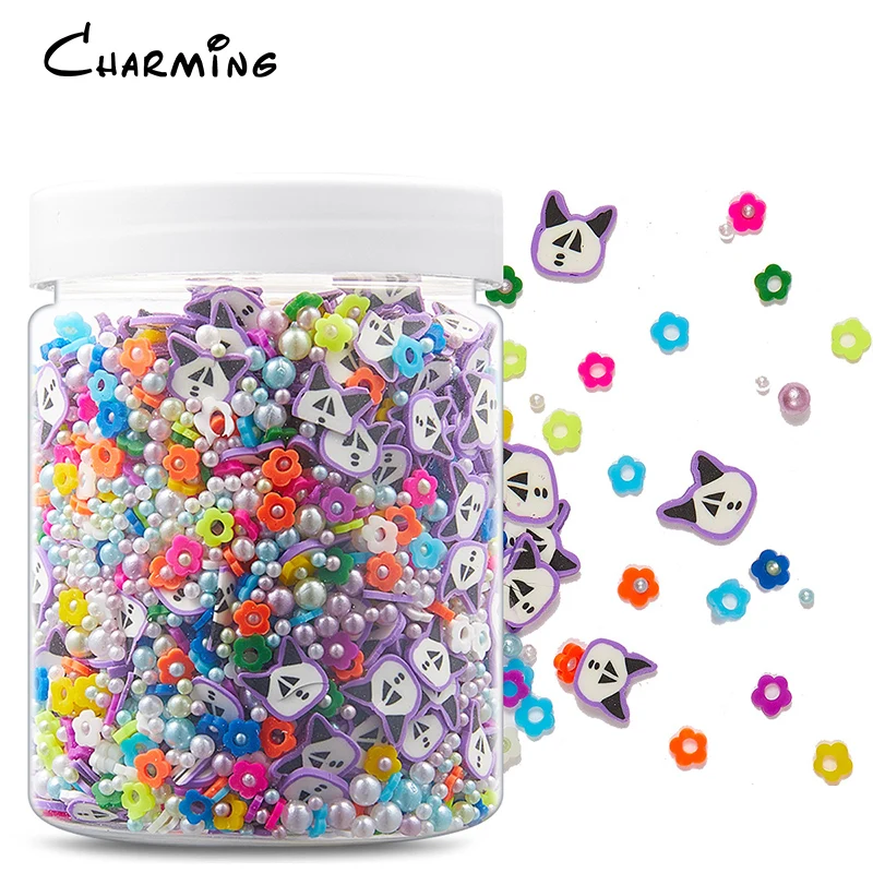 Рождественская Полимерная глина Hengxin 5 мм, смешанные Ломтики Для слайма, наполнитель для творчества, художественное украшение для ногтей, детские игрушки