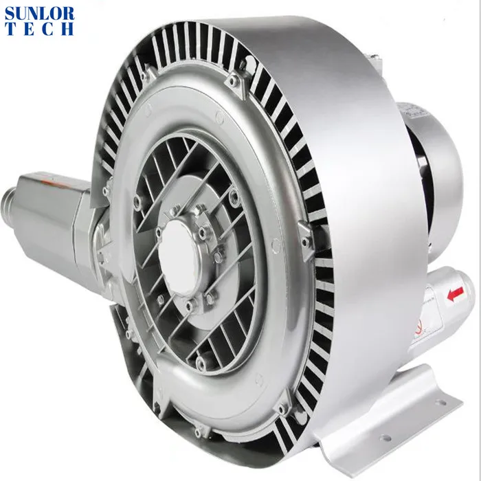 1hp Double section high pressure vortex fan double impeller vortex air pump fish pond aerator ring blower industry