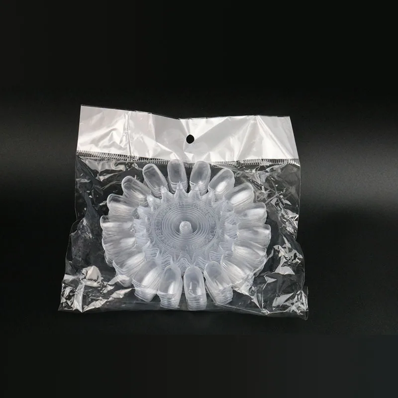 Natural ABS Nail Polish Color Chart 20tips Plastic Nail Color Display