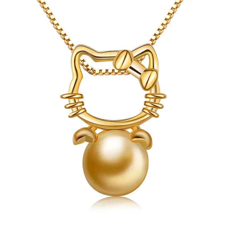 S925 Sterling Silver  Gold Cubic Zirconia Pendant  Jewelry accessories for Her Gifts for Woman Wife Girlfriend Mom