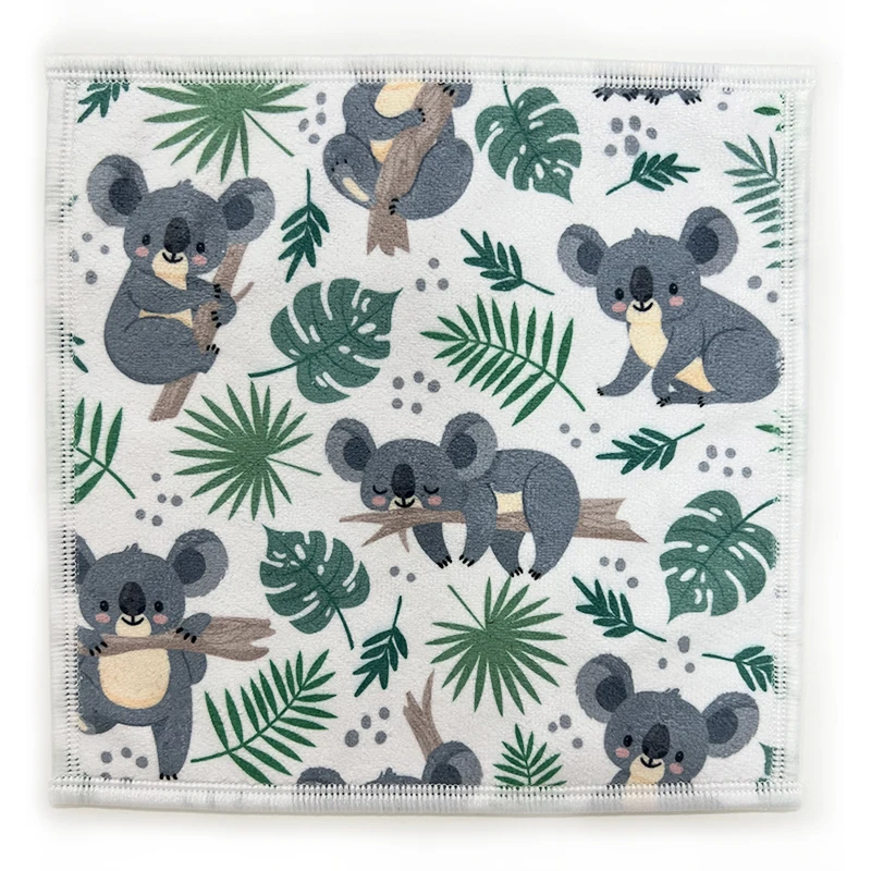 custom logo size sublimation printed dry soft towel microfiber lens glass fabric cleaning cloth jewelry handkerchiefs