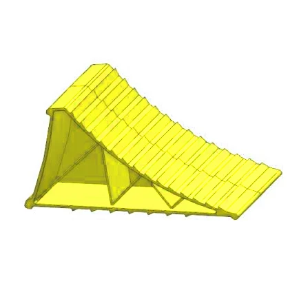  Yellow color plastic car wheel
