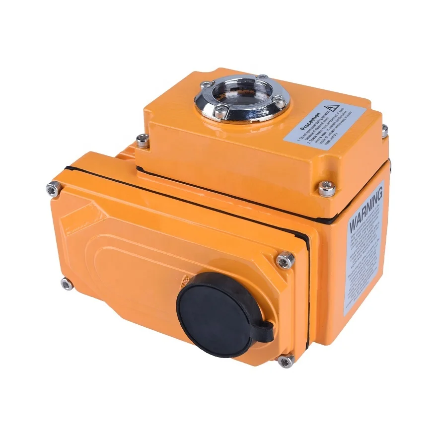 ISO521Quater Turn 3 Piece Stainless Steel Motorized Waterproof Electric Actuator  Ball Valves