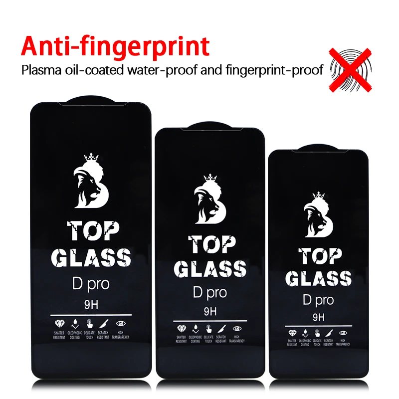 Mobile Phone Anti Shock 3D Big Curved 9H Top Glass D Pro Premium Quality Tempered Glass Screen Protector For Samsung Phone