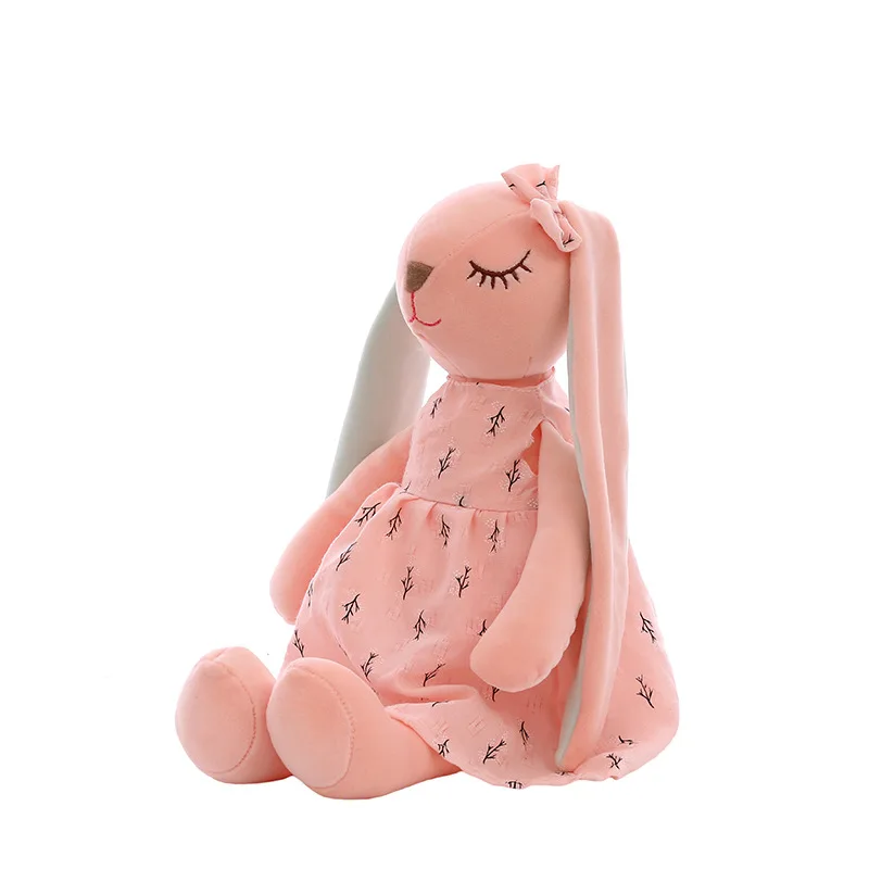 Cute Cartoon Long Ears Rabbit Doll Baby Soft Plush Toys For Children Rabbit Sleeping Mate Stuffed Plush Animal Toys Infants 35CM