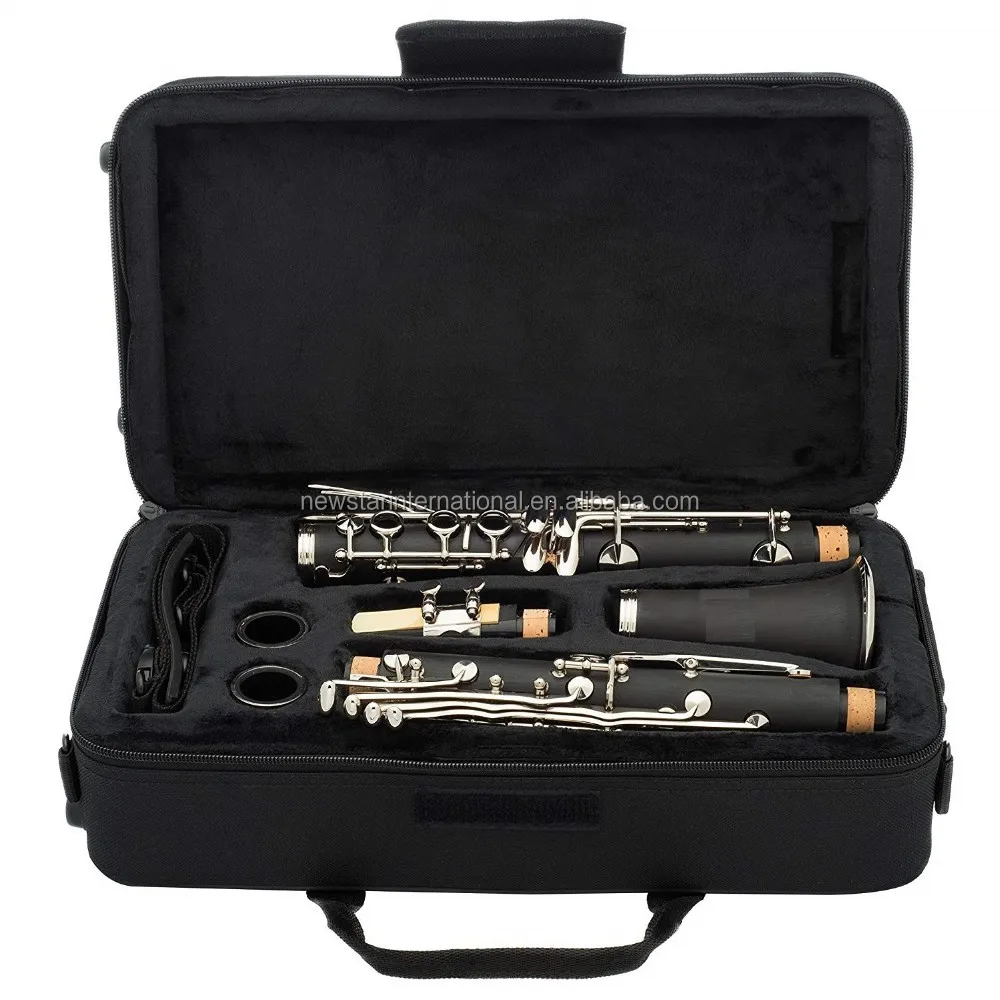 Bb flat ebonite clarinet with case mouthpiece 17keys hcl 101