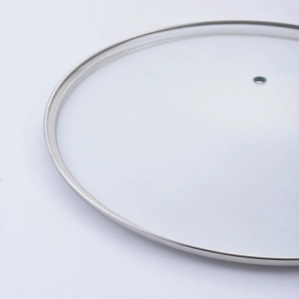 Hot Sale Product Non-stick Cookware Silicone Cover Tempered Glass Frying Pan Lid With Long Handle