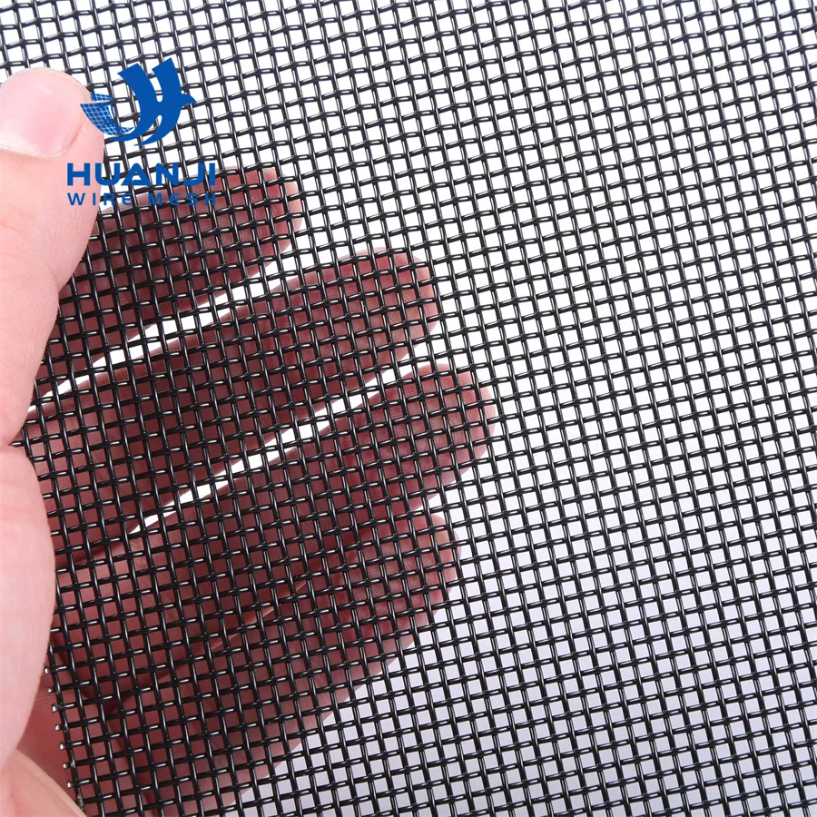 SS304 316 Stainless Steel Protective Window Insect Screen with Black Polyethylene Coating  anti-theft stainless steel security