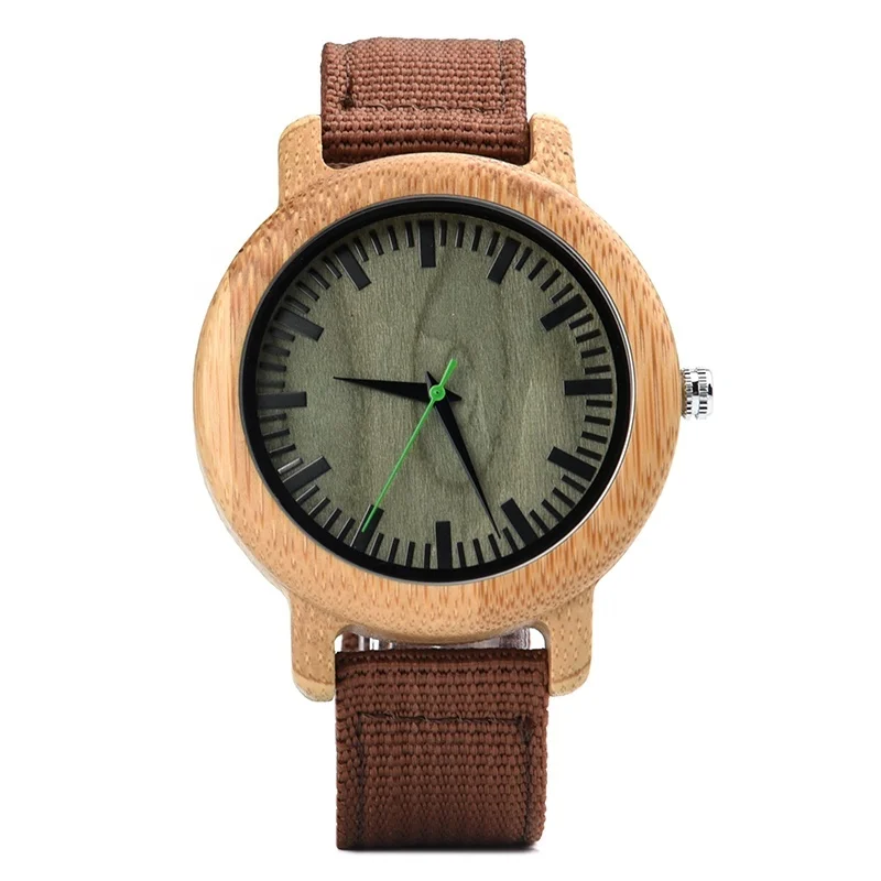 DODO DEER Shenzhen Factory OEM Private Logo Mens Bamboo Wooden Watch Nylon Band Wrist Watches