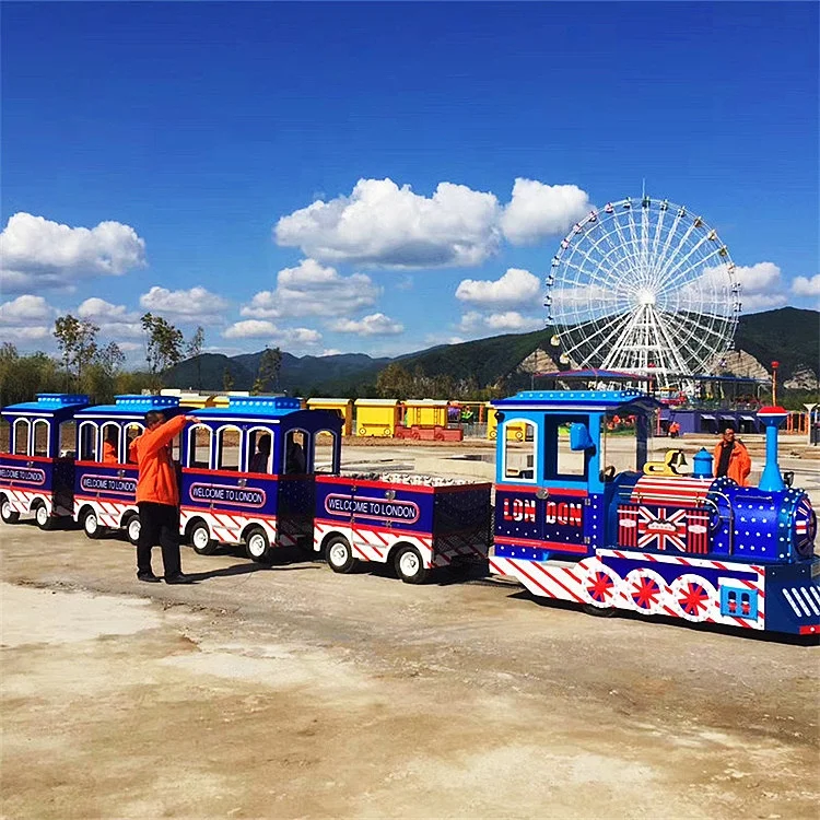 Great Money Maker Commercial Shopping Mall 24 Seats England Electric Trackless Train for Children & Adults