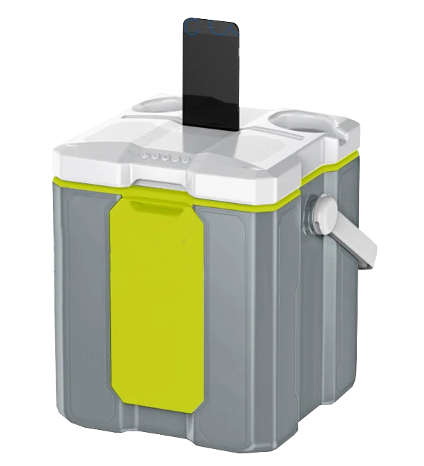 
Portable icebox fashionable Outdoor picnic 12L Beer Can Drinking Cooler Box with speaker and battery 