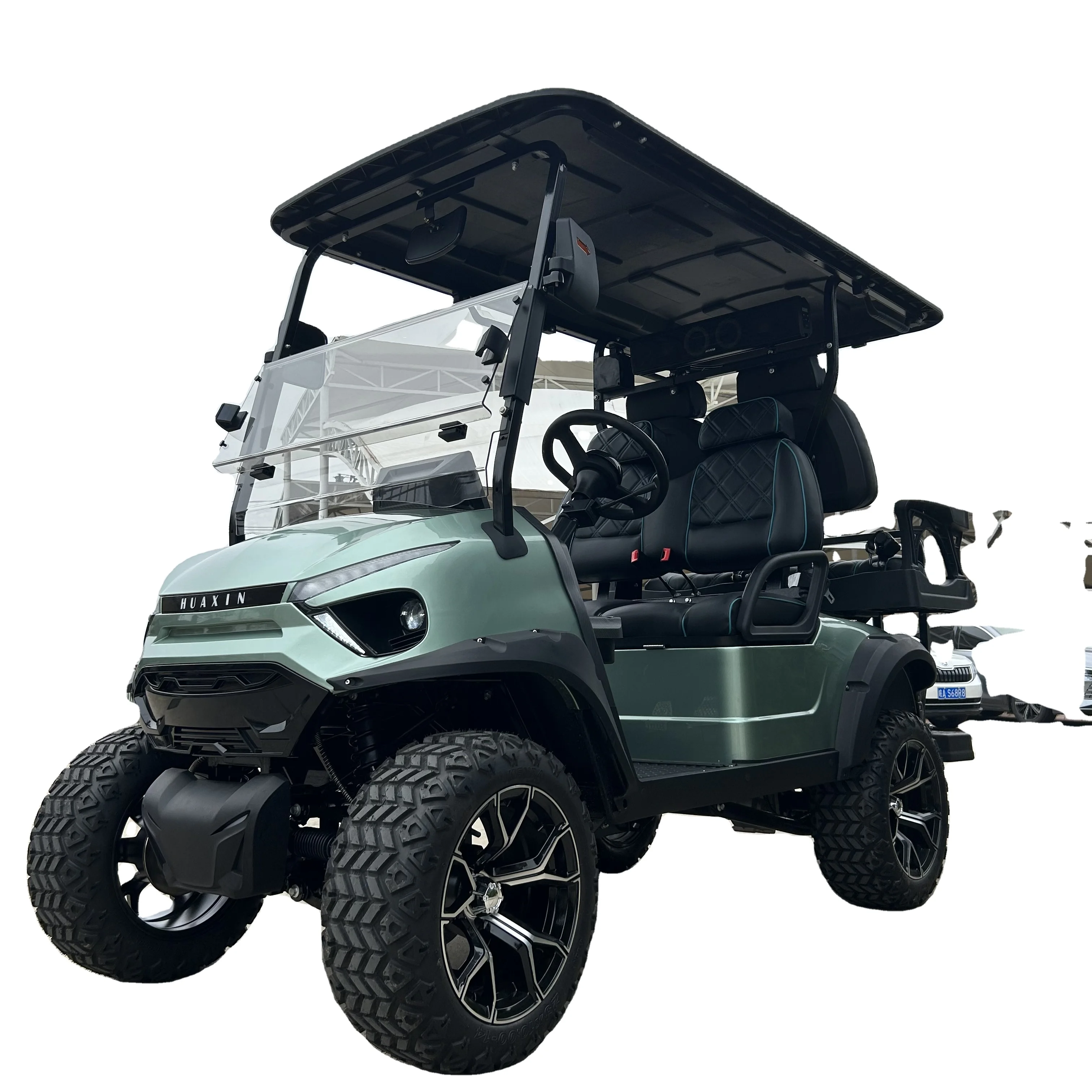 2023  Hot Sales New Modle Style for 4 Seat Sightseeing Bus Club Cart Electric Golf Buggy Hunting Cart
