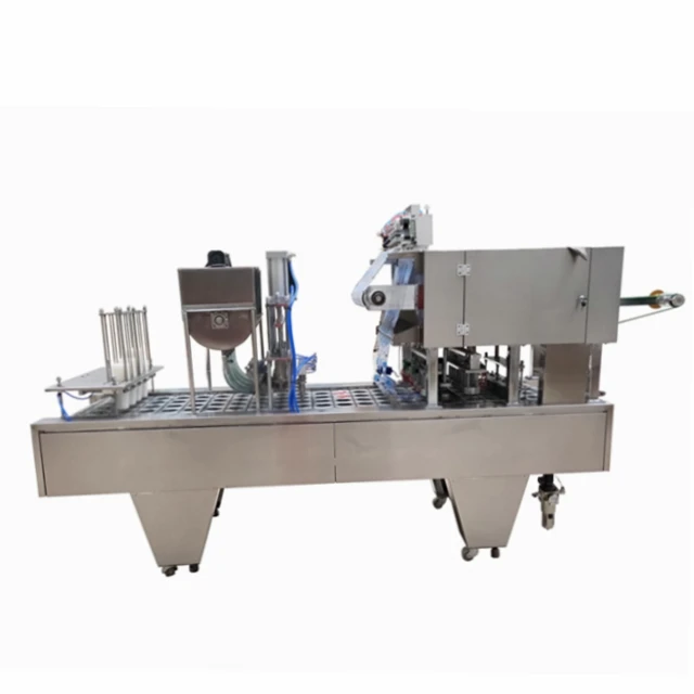 Customized Automatic Small Cup jelly fruit jam Chocolate Sauce Cup Filling Sealing Machine