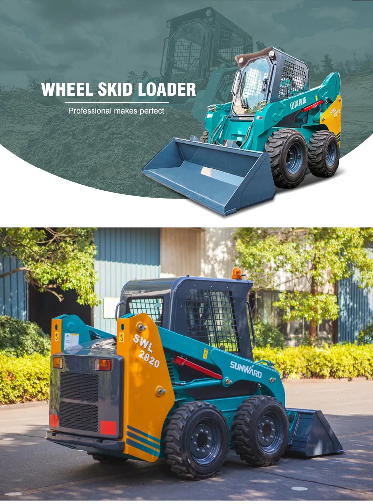 SUNWARD SWL3230 Wheeled skid steer loader 6tons with factory price