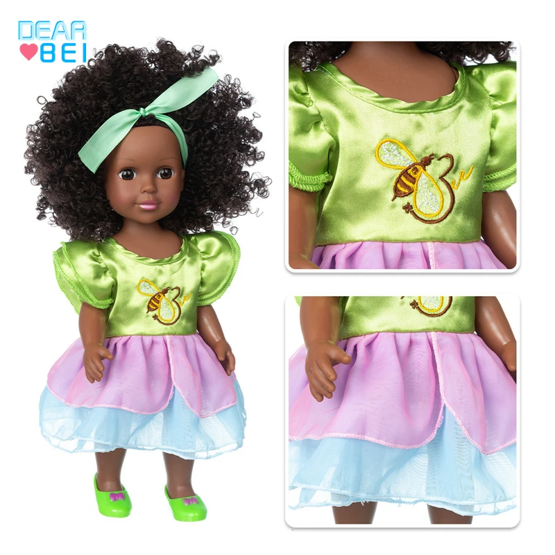 Realistic Reborn Baby Doll Black African American Reborn Doll Silicone Vinyl Full Body Reborn Doll Clothes for Children