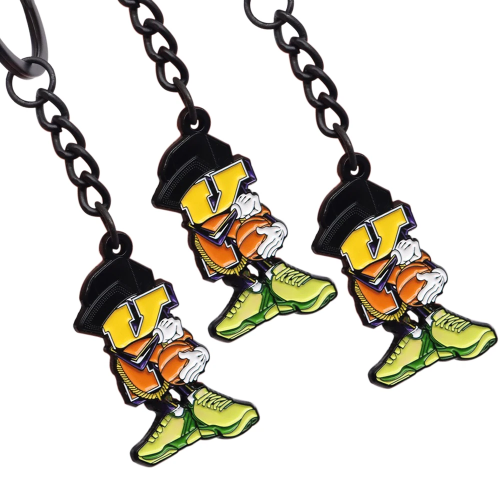 Antique Copper Football Team Keychains Metal Keychain Football Club