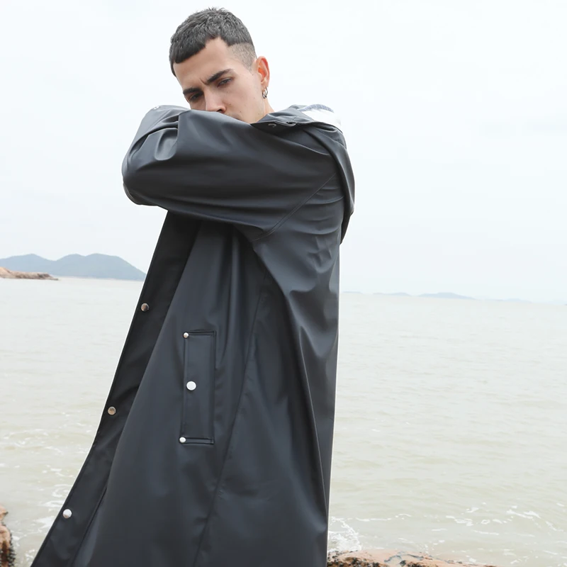 Rainfreem Raincoat PU Fabric  Pure Color Customized  Logo Size  Waterproof Windproof Can Print Logo