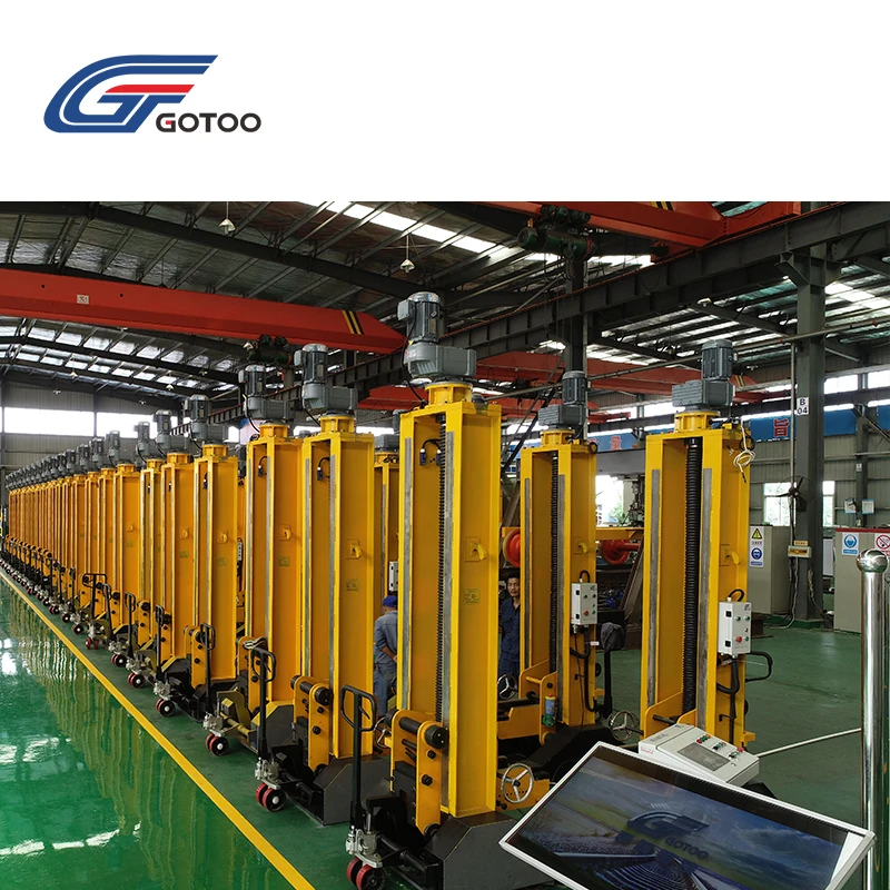 
55T train underfloor mobile lifting jack with wheel 