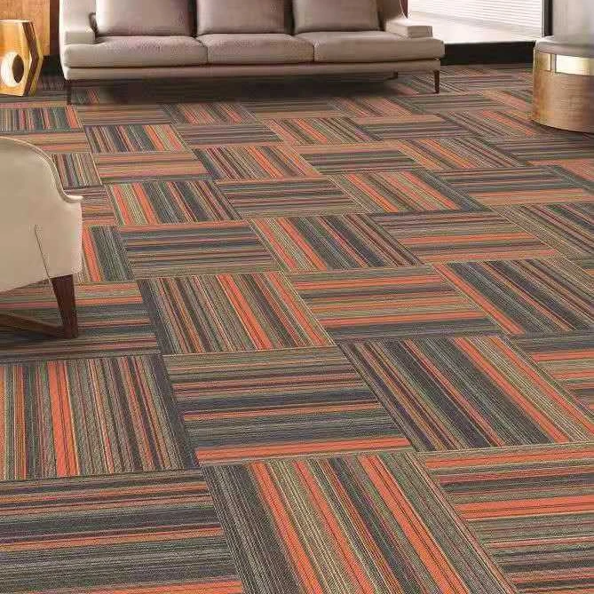Reinforced polypropylene  carpet tiles  is easy to pave Chinese carpet living room carpet