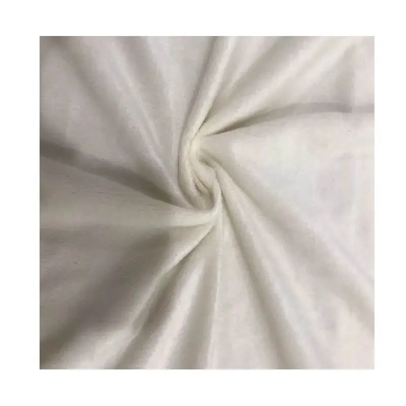 100% polyester solid color soft velboa fabric for toys