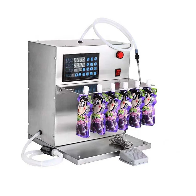 ice cream water liquid honey juice sauce soft drink tomato paste electric multi-bag filling machine