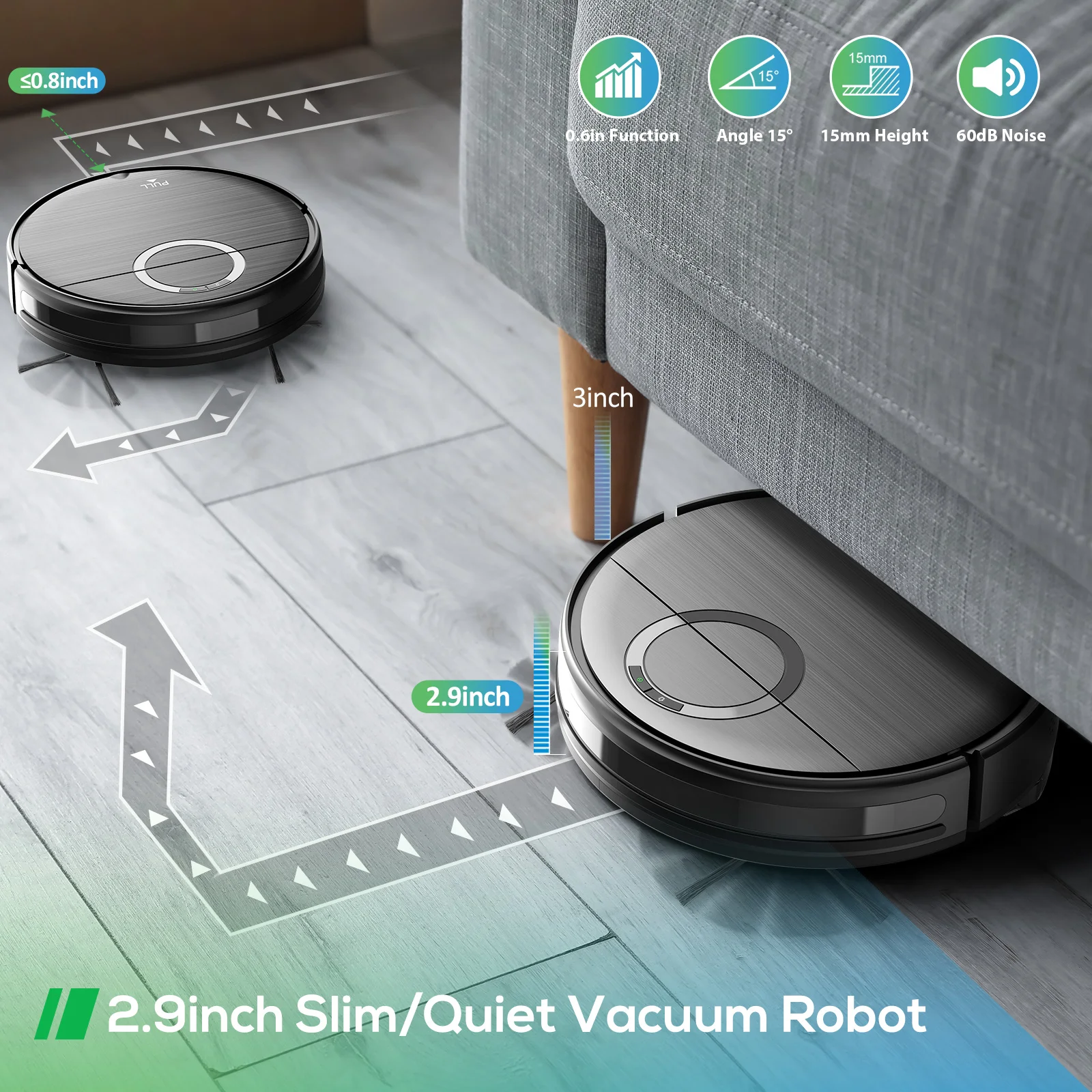 3 in 1 household auto floor sweeping mopping vaccum machine rechargeable smart automatic electric robot vacuum cleaner