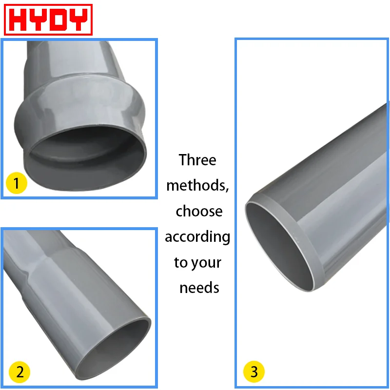 HYDY все размеры ПВХ трубы dn20-630mm серый UPVC ТРУБЫ для водоснабжения