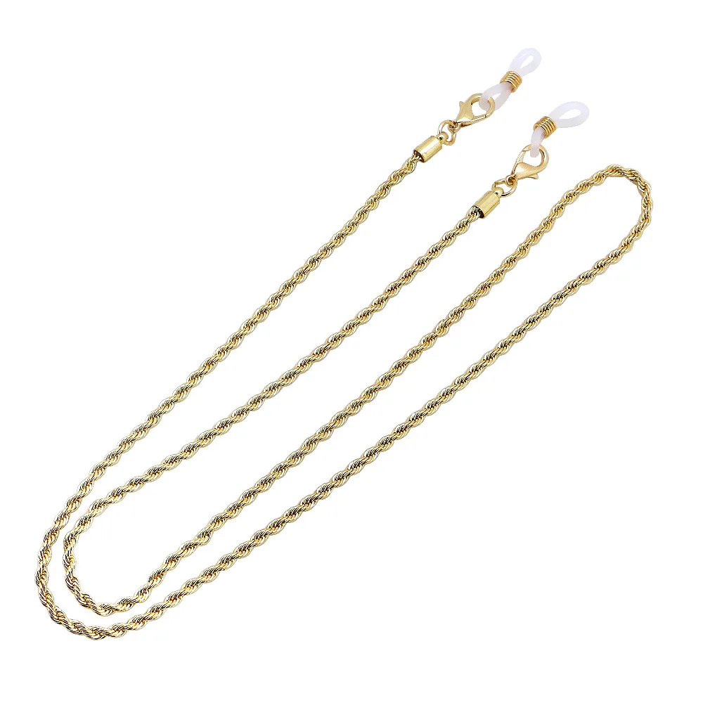 
Stainless steel golden silver anti lost gold plated masked holder chain rope 