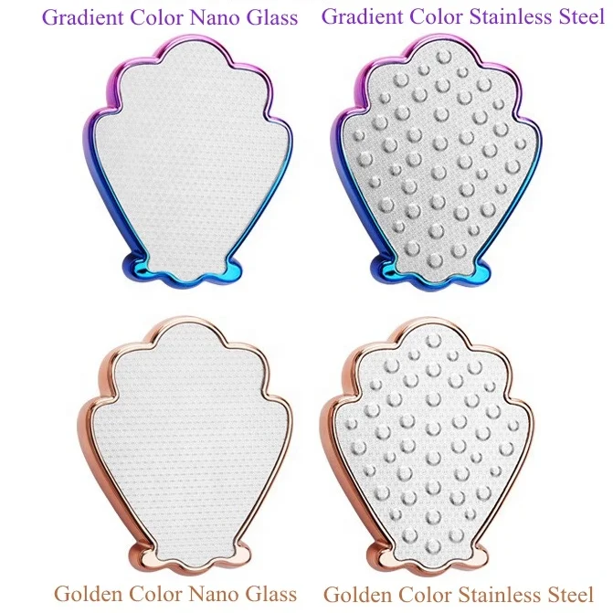 Nano Glass Foot Care Pedicure Foot File to Removes Hard Skin, Shell Shaped Dry and Wet Feet Smooth Beauty Foot Dead Skin Cleaner