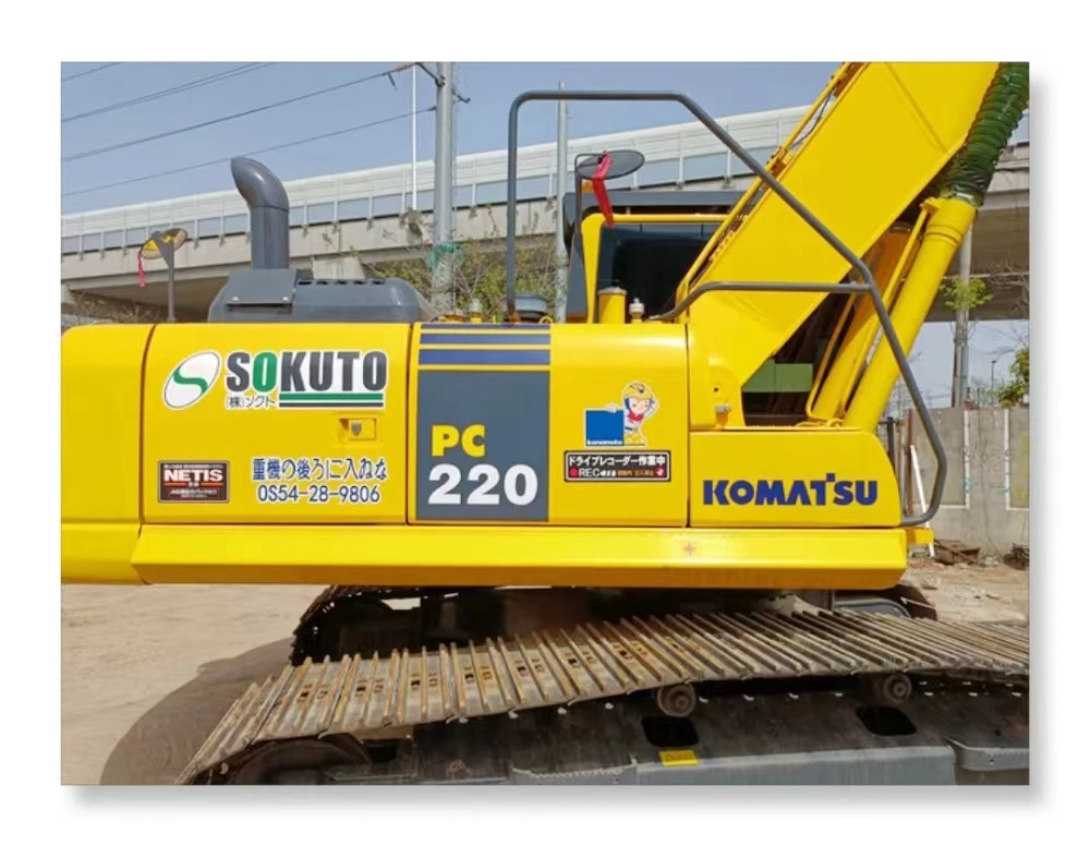 Хорошо Высокое Качество Komatsu Подержанный Pc220-7 PC220-8 подержанный гусеничный экскаватор оборудование для продажи в shasnhai из Китая