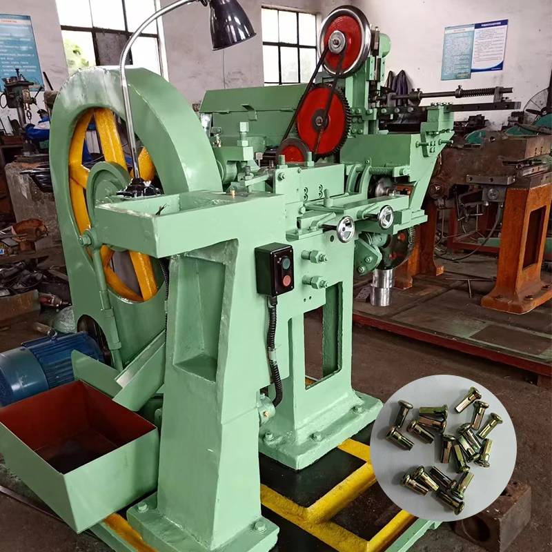 Auto small motorcycle and bicycle spoke nipple making machine