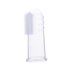 Easy Oral Hygiene For Kids And Toddlers Soft Massageing Bristles Baby Finger Silicone Toothbrush