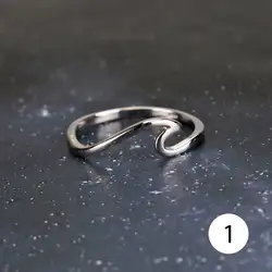 Hot Sale Fashion Gold Wave 925 Silver Ring Jewellery India Sterling Silver Waves Ring