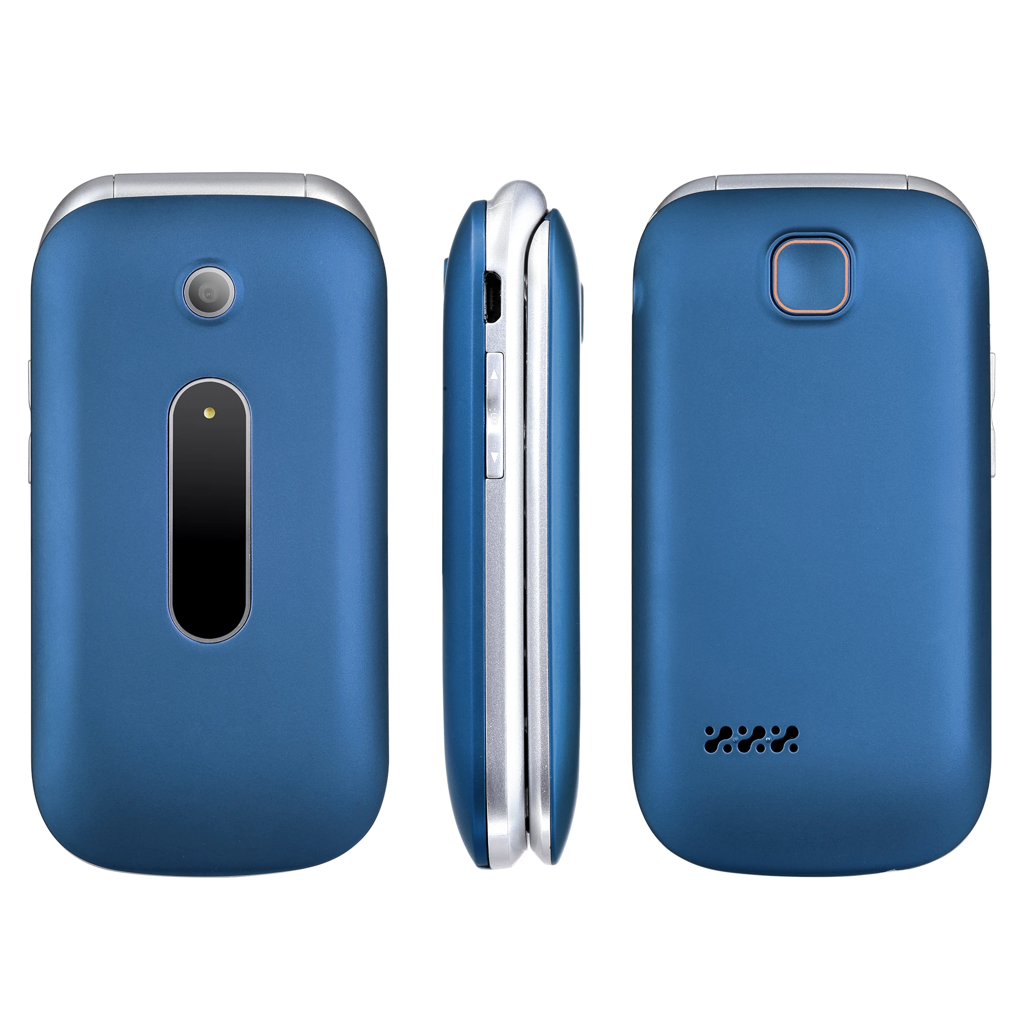 High contrast TFT color display 2 4 Flip Mobile Telephones with Extra loud ringtone Flashlight