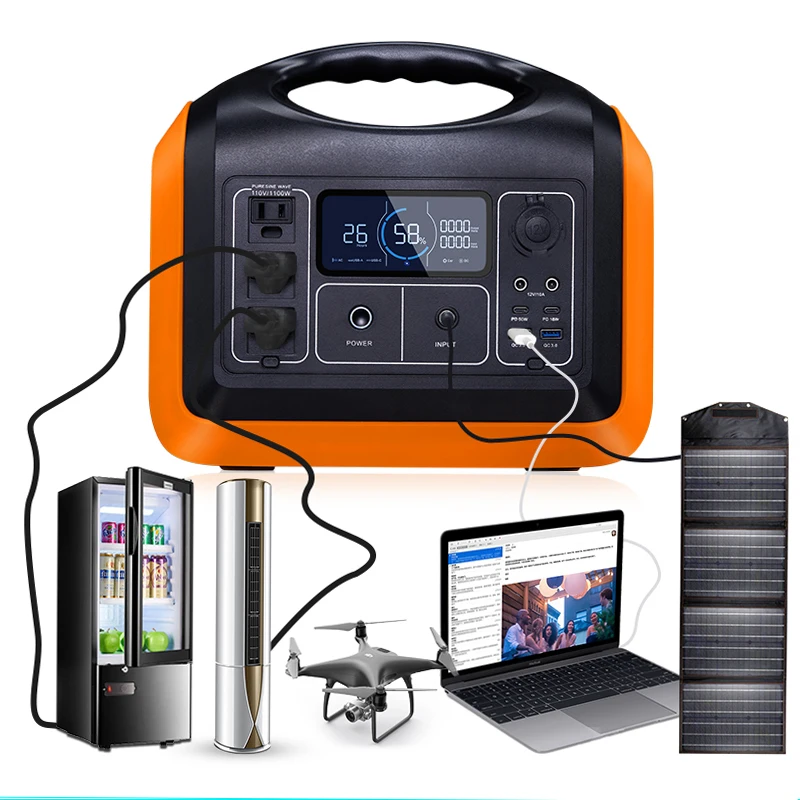 Wholesale 1100W Home Off-grid solar power generator