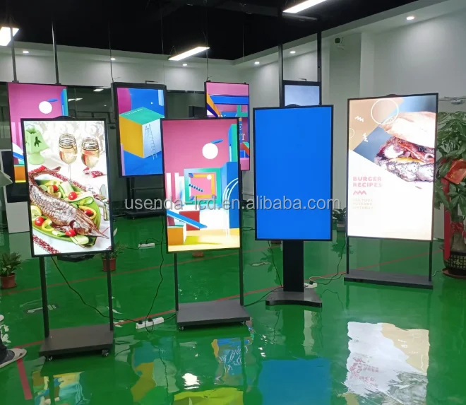 55 65 inch Sunlight Readable High Brightness LCD Digital Advertising TV Screens For Window Displays Monitor