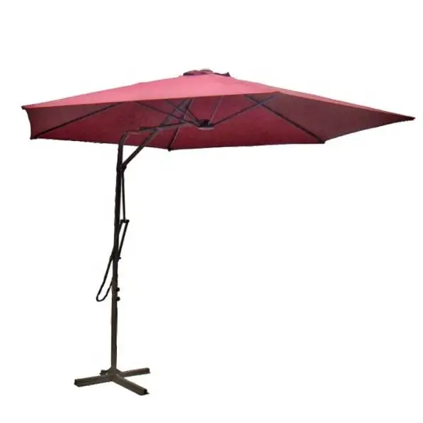 2.5*2.5M 160G Polyester All Steel Hanging windproof aluminum branded used outdoor umbrella garden parasol  patio umbrellas