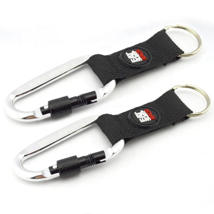 Fashion Attractive Design Safety Polyester Funny Lanyard Nylon Strap Keychain Holder Key Chain