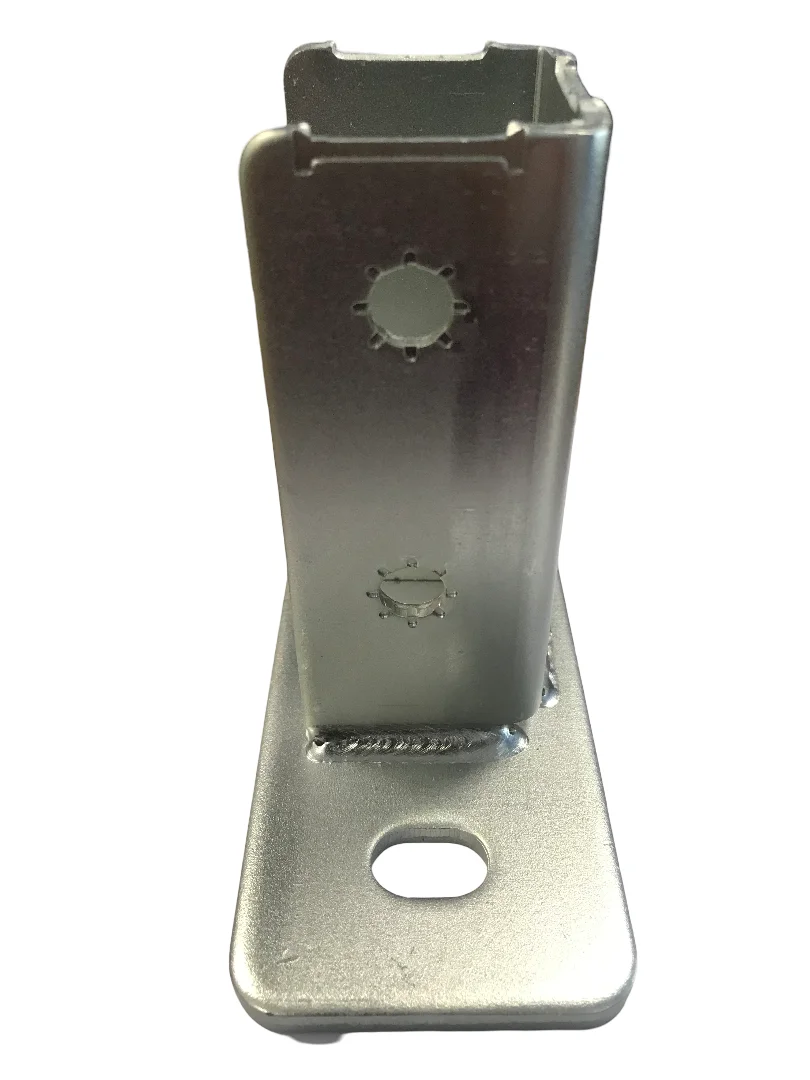 Electrogalvanized strut steel channel fittings Post Base