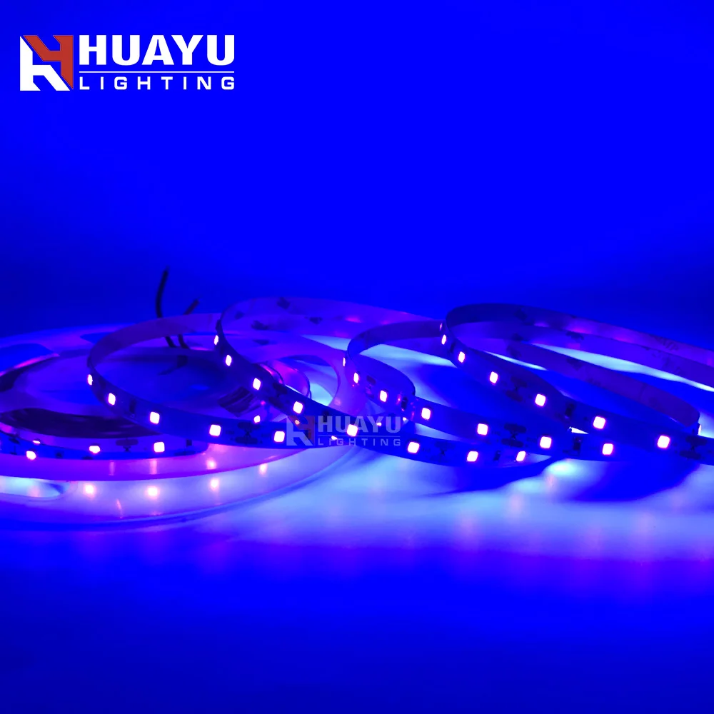 12V DC UV 365 nm 395 nm flexible LED Strip tape light Ultraviolet 300pcs/roll 2835 led light bar