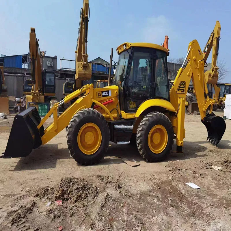 Подержанная землеройная строительная техника JCB4CX JCB3CX колесный экскаватор-погрузчик 8 тонн 1 3 ковш