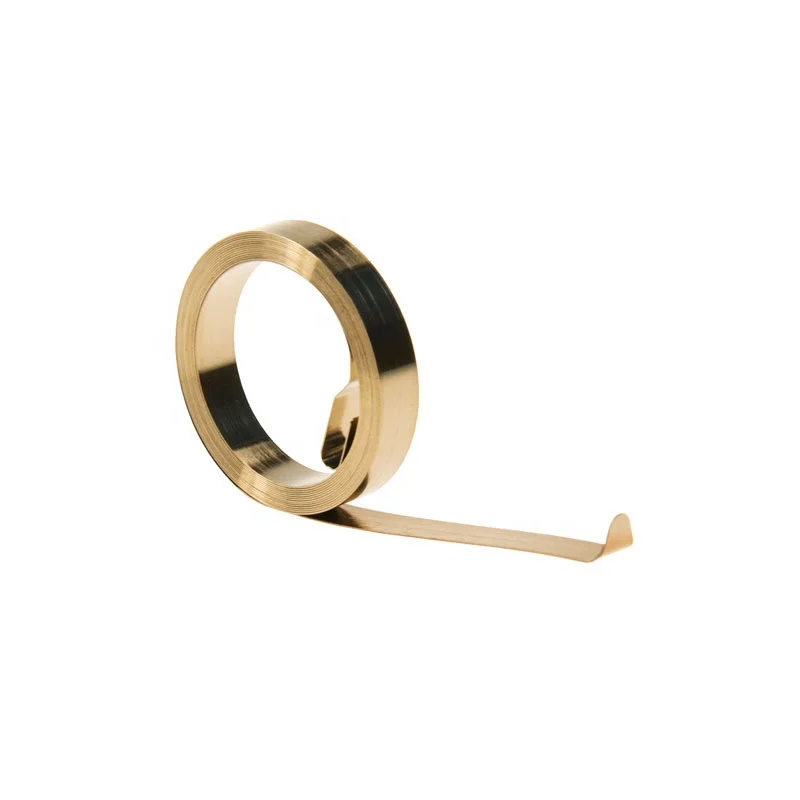 Manufacturer Starter Extension Large Spiral Stainless Steel Dog Leash Curtain cable Clock Power Spring Flat Spiral Spring