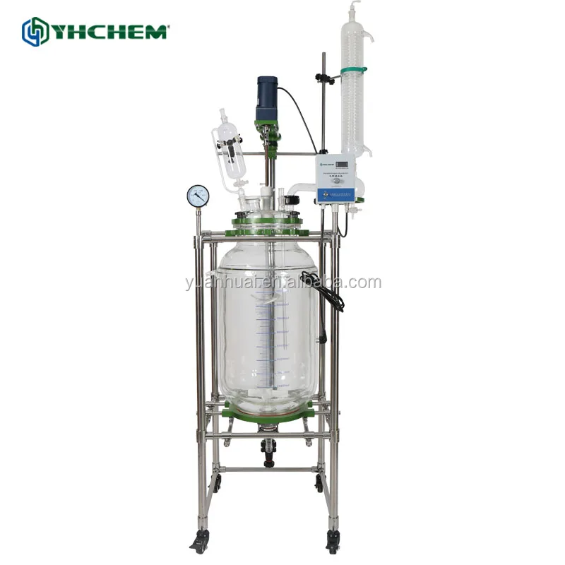 In stock large size borosilicate 100L glass reactor factory price